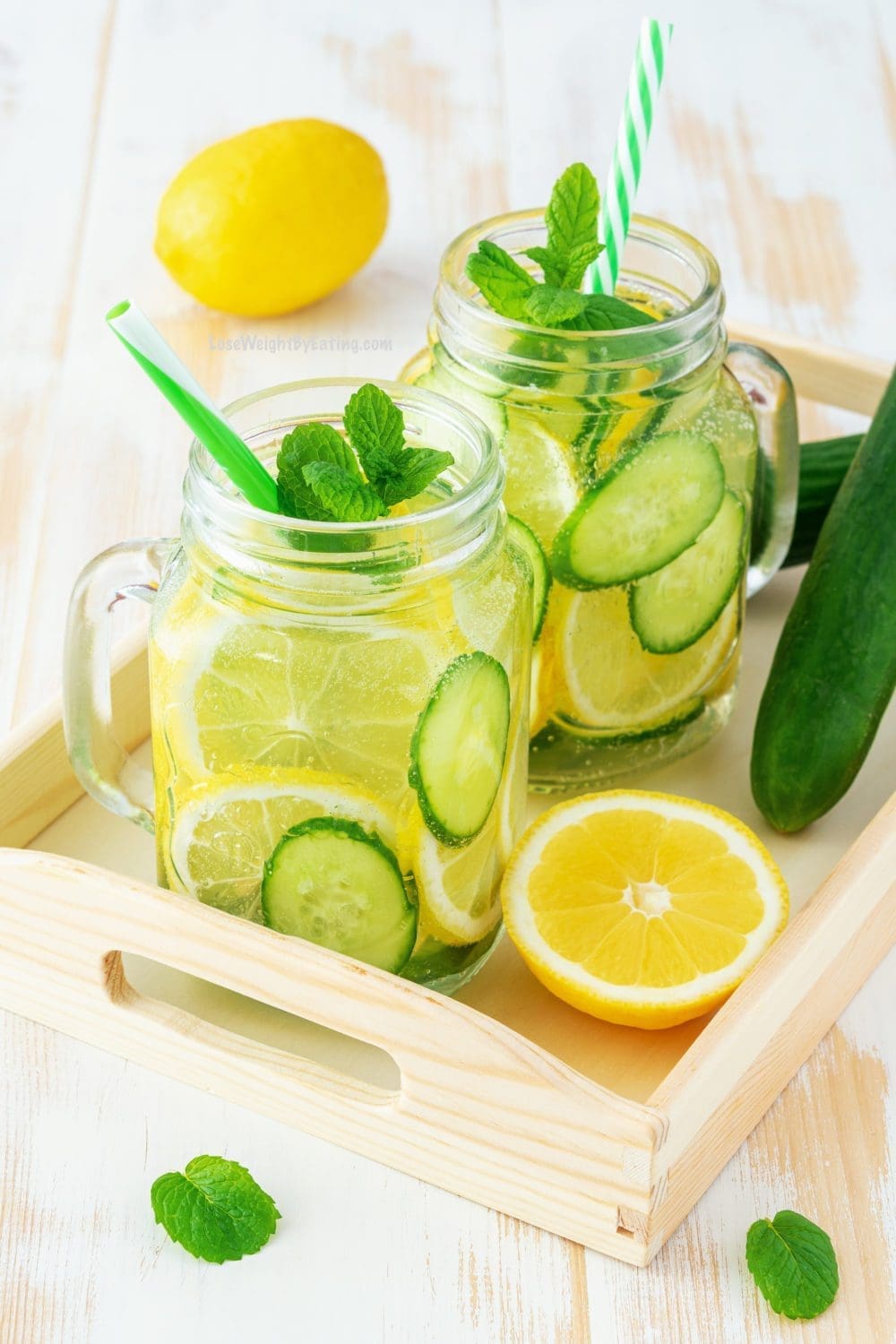 Weight Loss Lemon Cucumber Mint Water