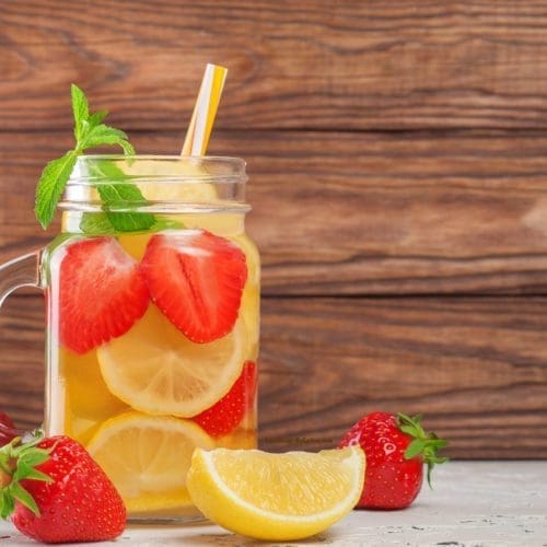 Strawberry Lemon Water for Weight Loss