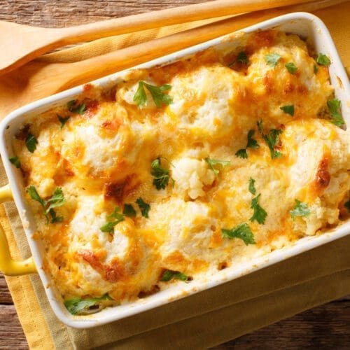 Healthy Cheesy Cauliflower Casserole