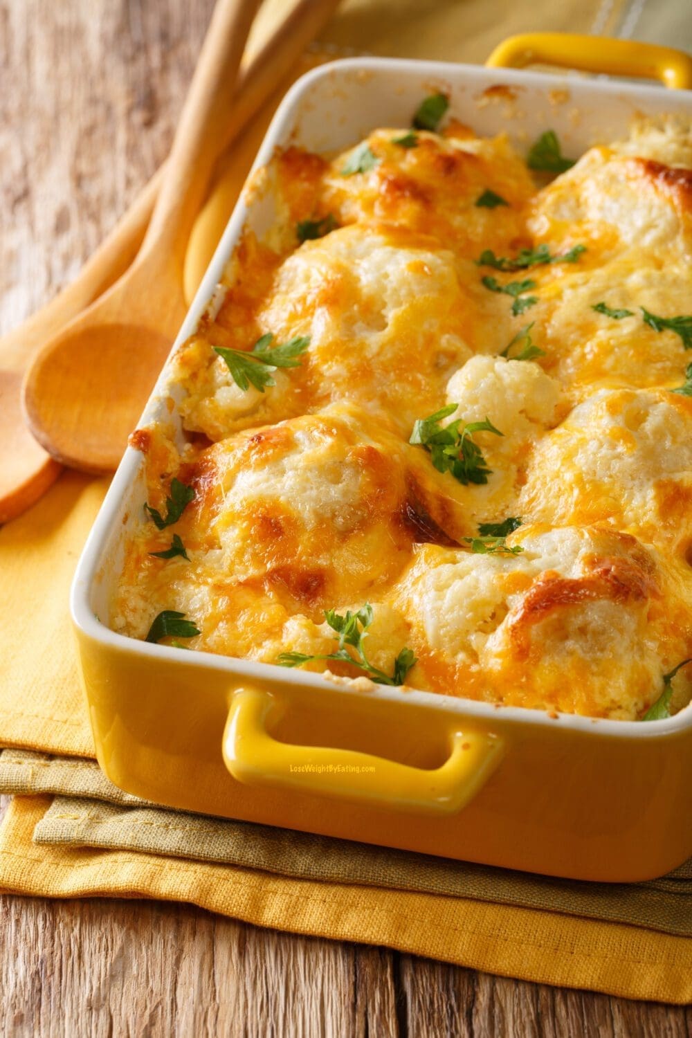 Healthy Cheesy Cauliflower Casserole