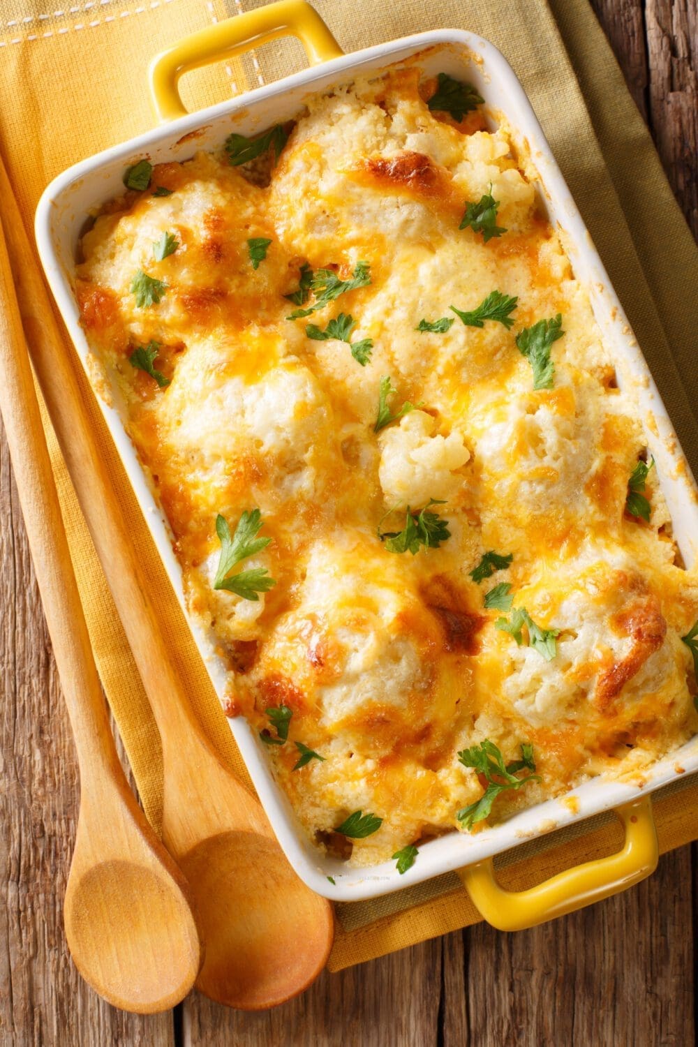 Healthy Cheesy Cauliflower Casserole