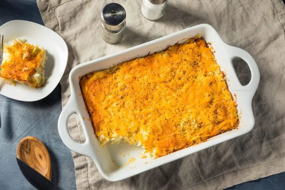 Healthy Cheesy Hash Brown Casserole