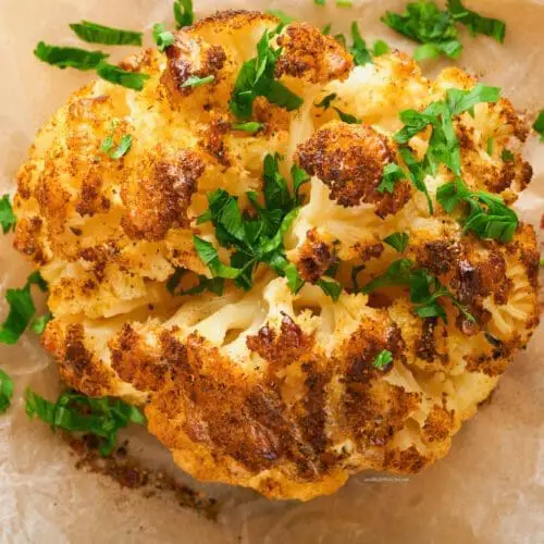 Healthy Whole Roasted Cauliflower