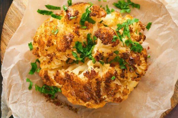 Healthy Whole Roasted Cauliflower