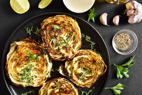 Low Calorie Grilled Cabbage Steaks