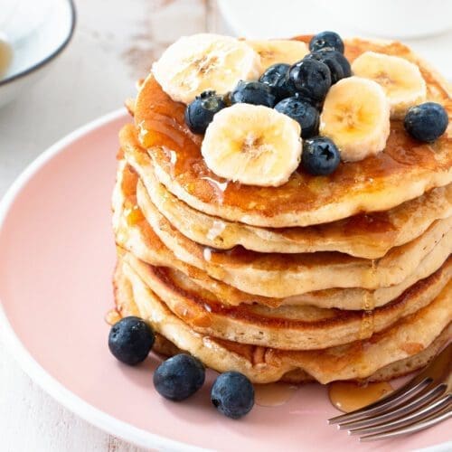 Low Calorie High Protein Banana Pancakes