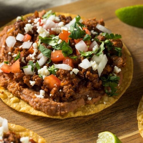 Low Calorie High Protein Tostadas