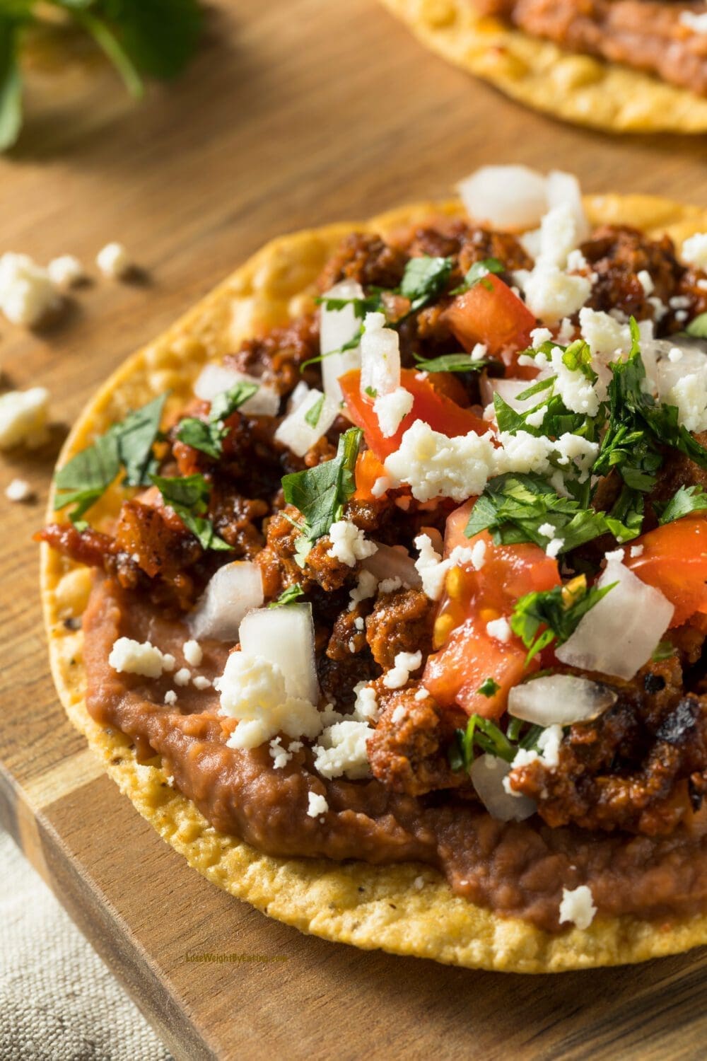 Low Calorie High Protein Tostadas