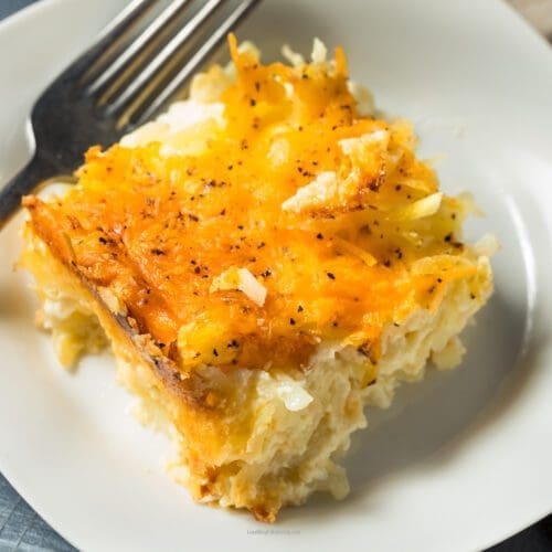 Healthy Cheesy Hash Brown Casserole