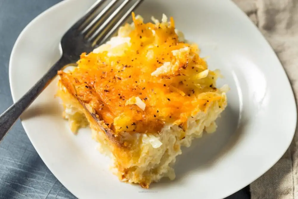 Healthy Cheesy Hash Brown Casserole