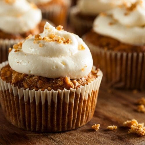 Low Calorie Carrot Cake Cupcakes