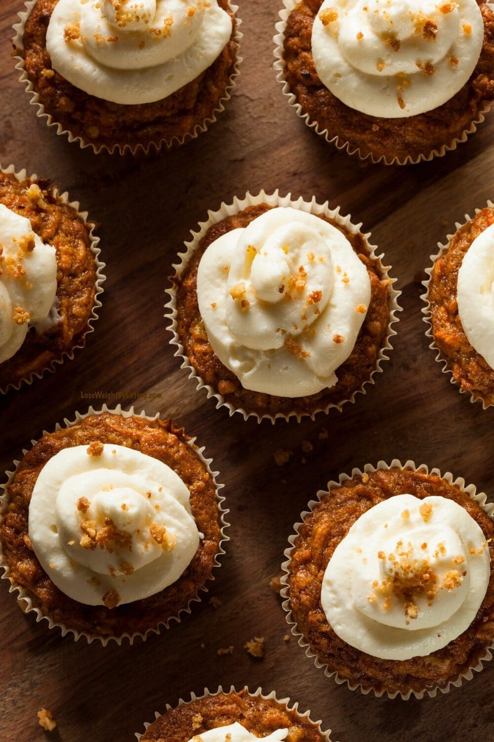 Low Calorie Carrot Cake Cupcakes