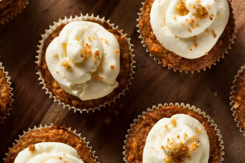 Low Calorie Carrot Cake Cupcakes