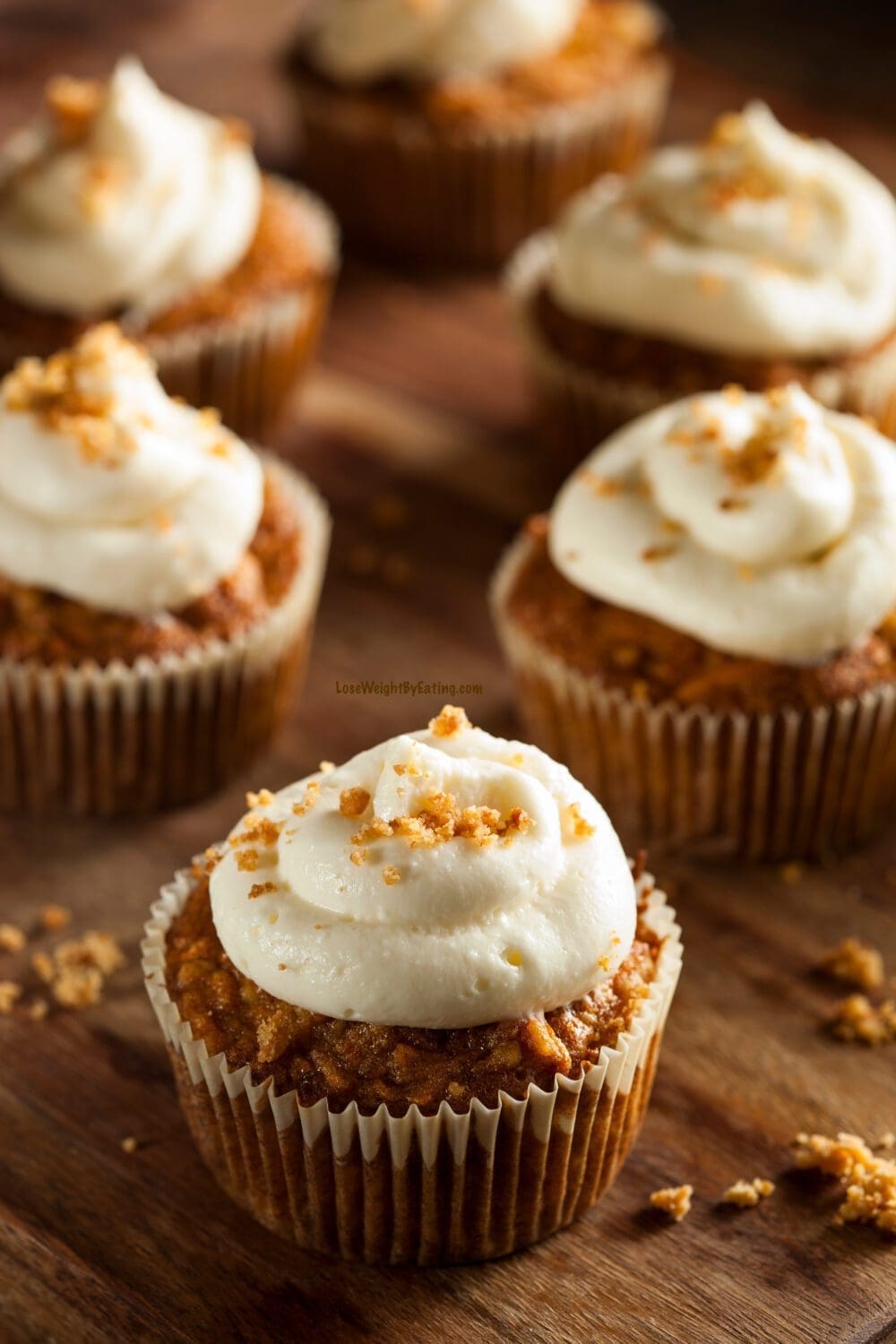 Low Calorie Carrot Cake Cupcakes