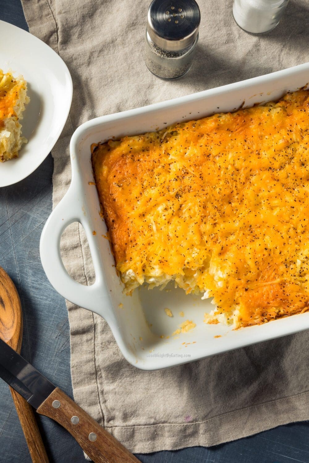 Healthy Cheesy Hash Brown Casserole