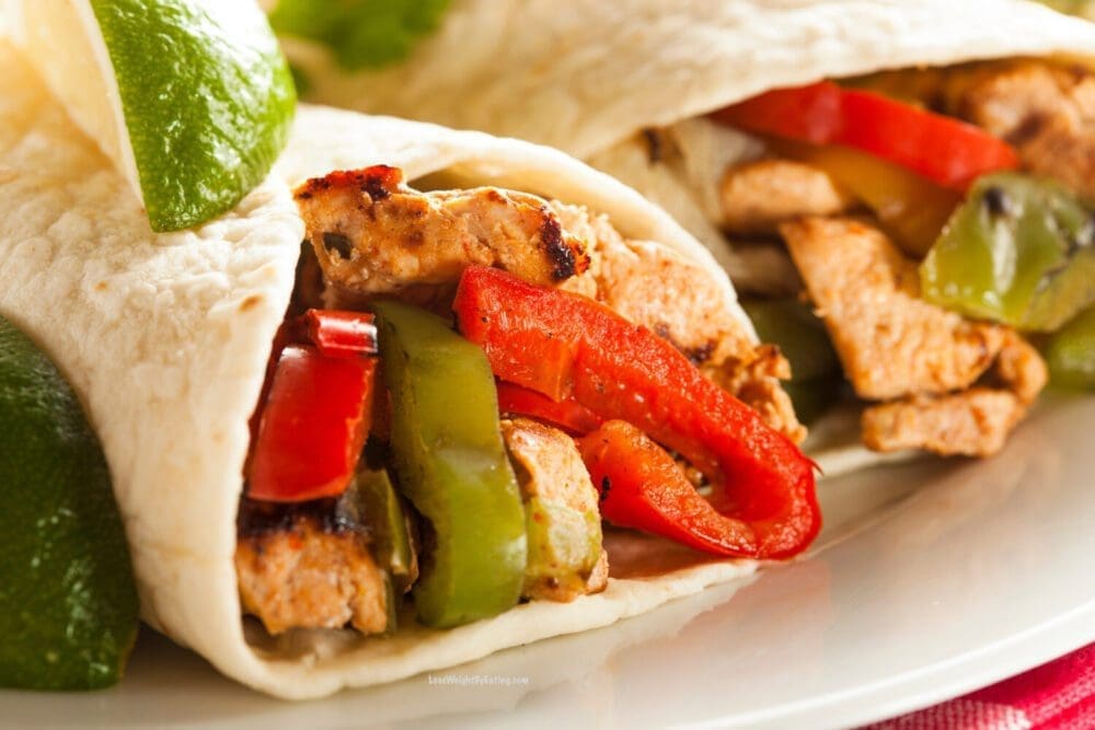 Low Calorie High Protein Chicken Wraps