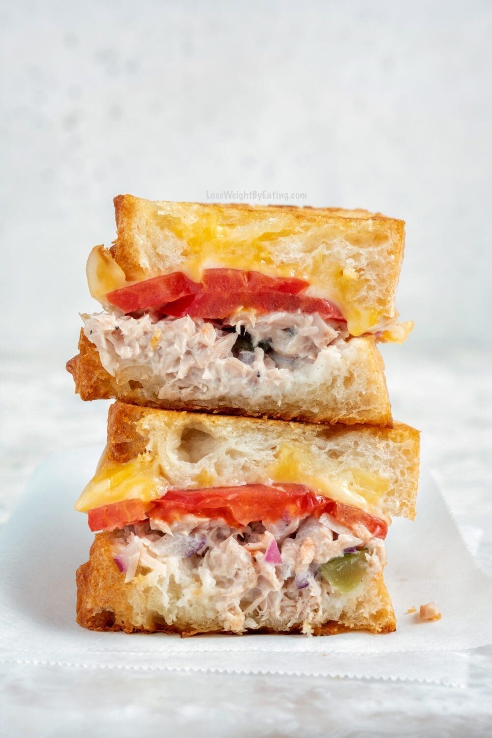 Low Calorie Tuna Melt Sandwich