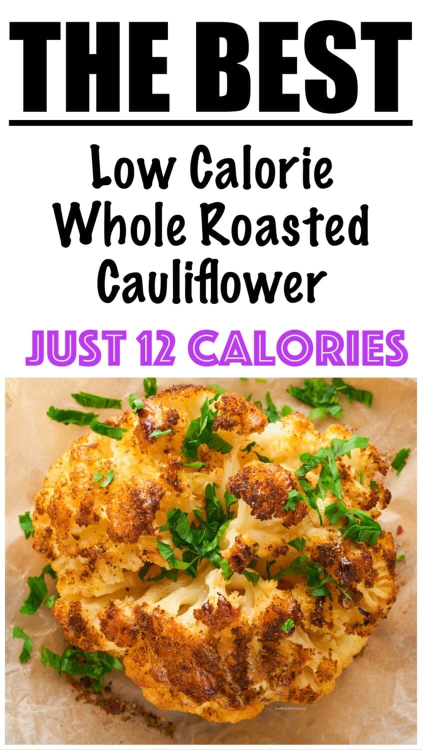 Healthy Whole Roasted Cauliflower