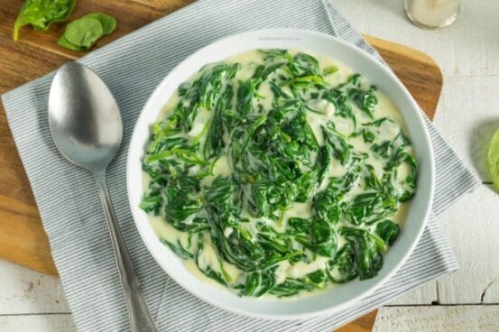 Healthy Creamed Spinach