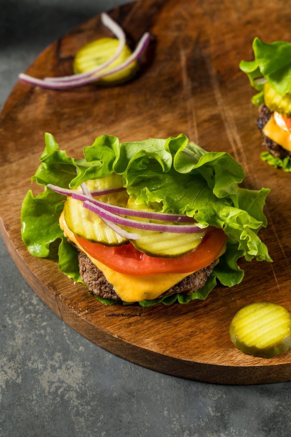 Low Calorie Low Carb Lettuce Wrap Burgers