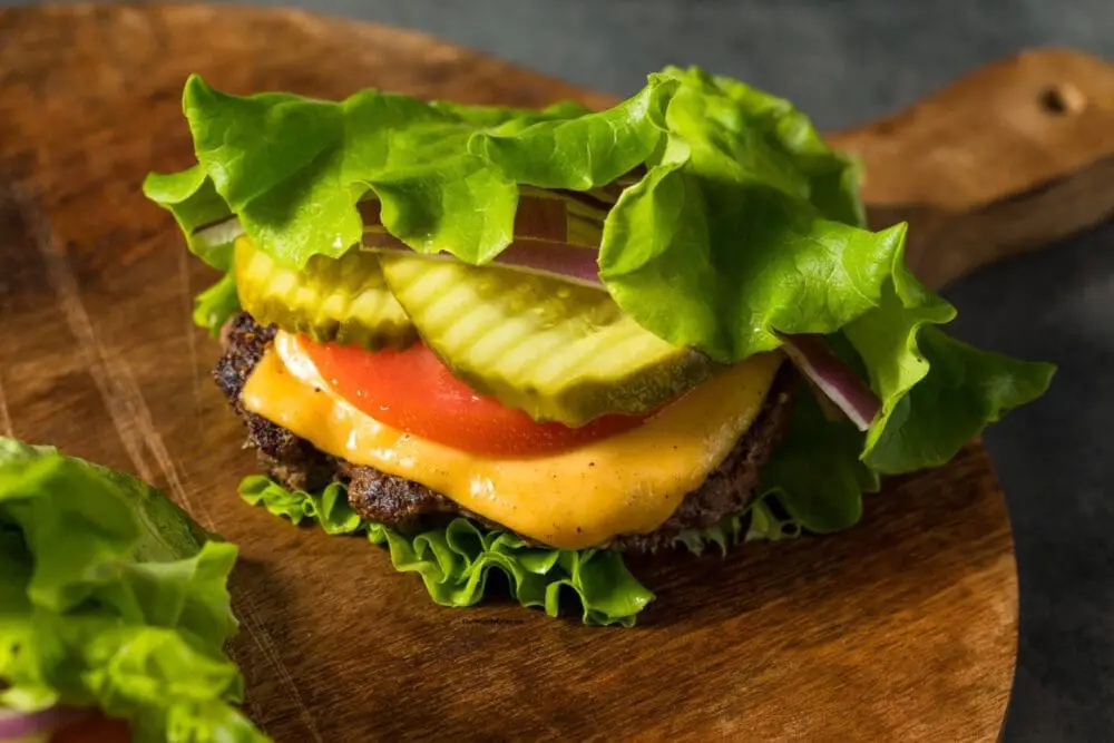 Low Calorie Low Carb Lettuce Wrap Burgers