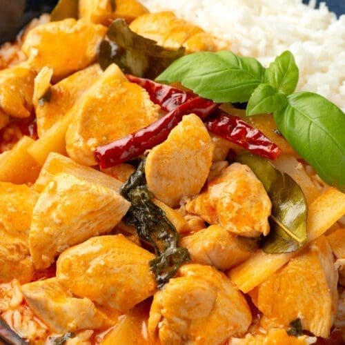 Low Calorie Thai Red Curry Chicken