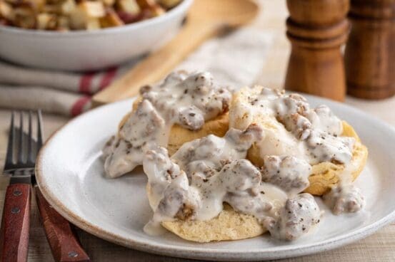 Healthy Biscuits and Gravy