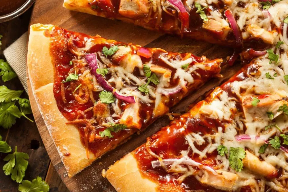 Low Calorie BBQ Chicken Pizza