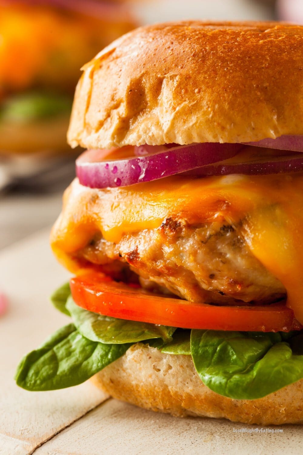 Low Calorie Chicken Burger