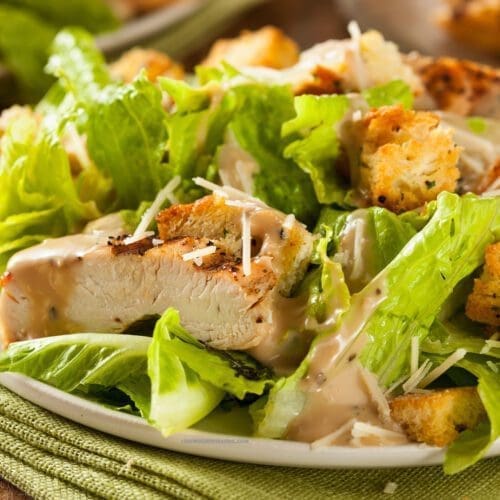 Low Calorie Chicken Caesar Salad