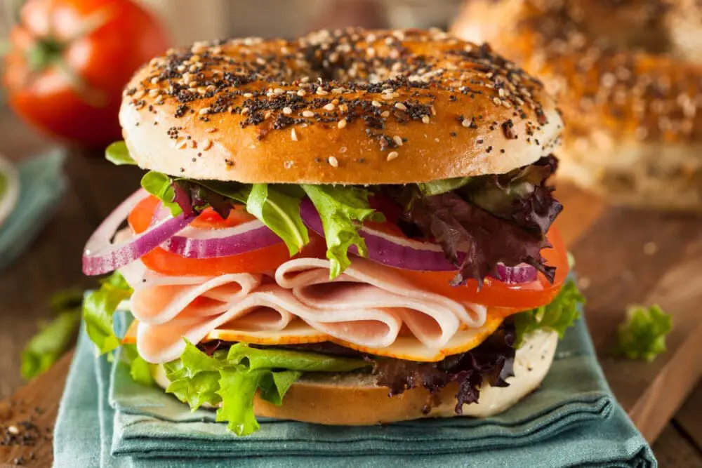 Low Calorie Bagel Sandwich