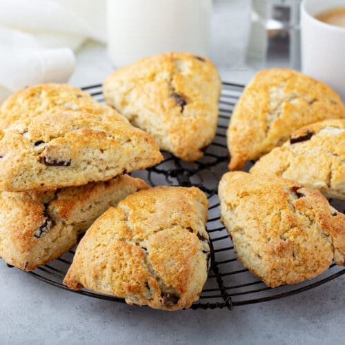 Low Calorie Chocolate Chip Scones