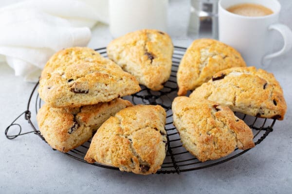 Low Calorie Chocolate Chip Scones