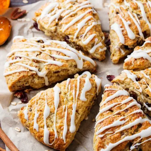 Low Calorie Cranberry Orange Scones