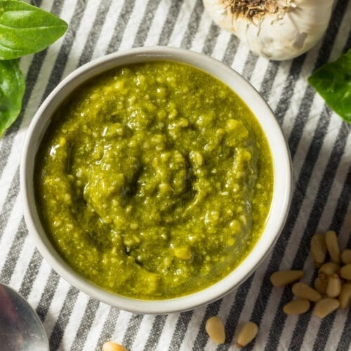 Low Calorie Pesto Sandwich Spread