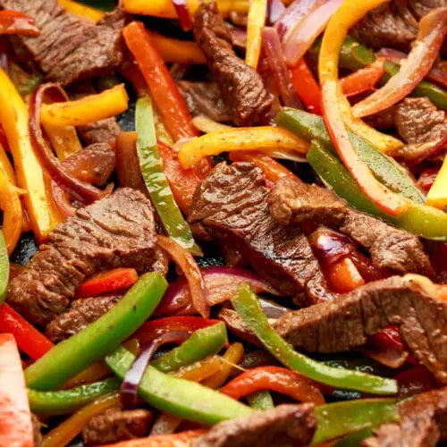 Low Calorie Steak Fajitas