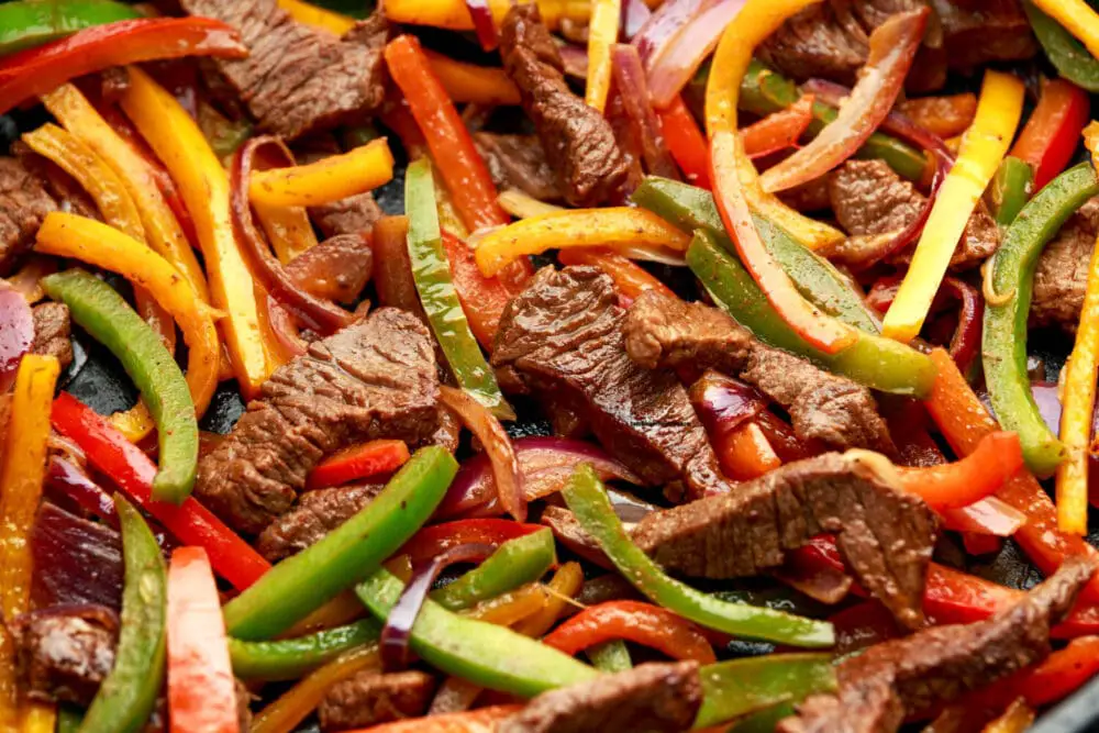 Low Calorie Steak Fajitas