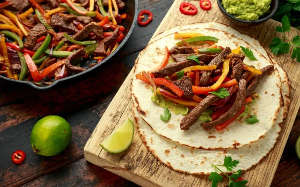 Low Calorie Steak Fajitas