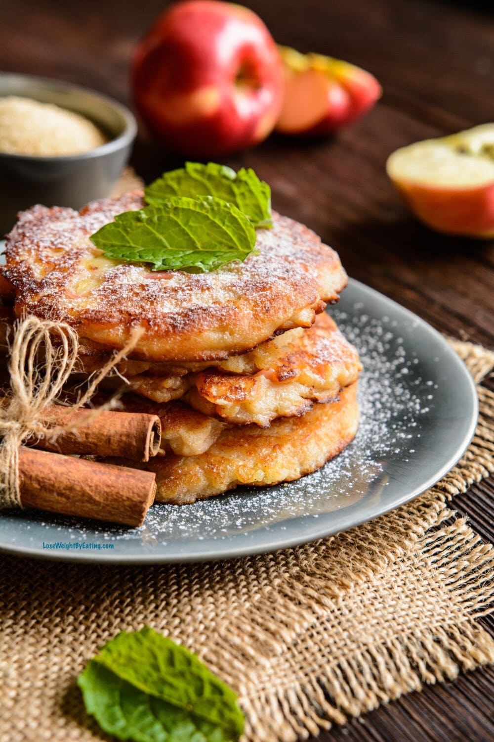 Healthy Apple Pancakes