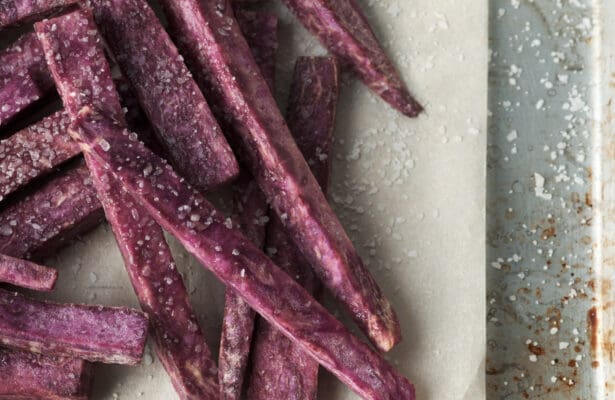 Healthy Purple Sweet Potato Fries