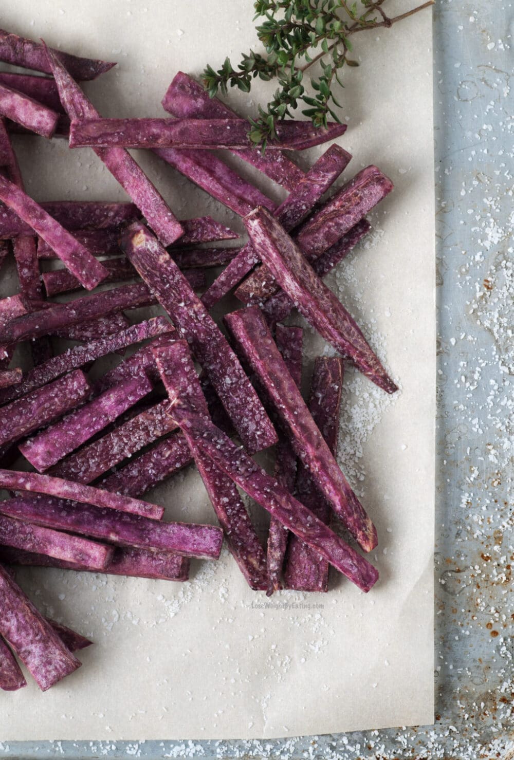 Healthy Purple Sweet Potato Fries