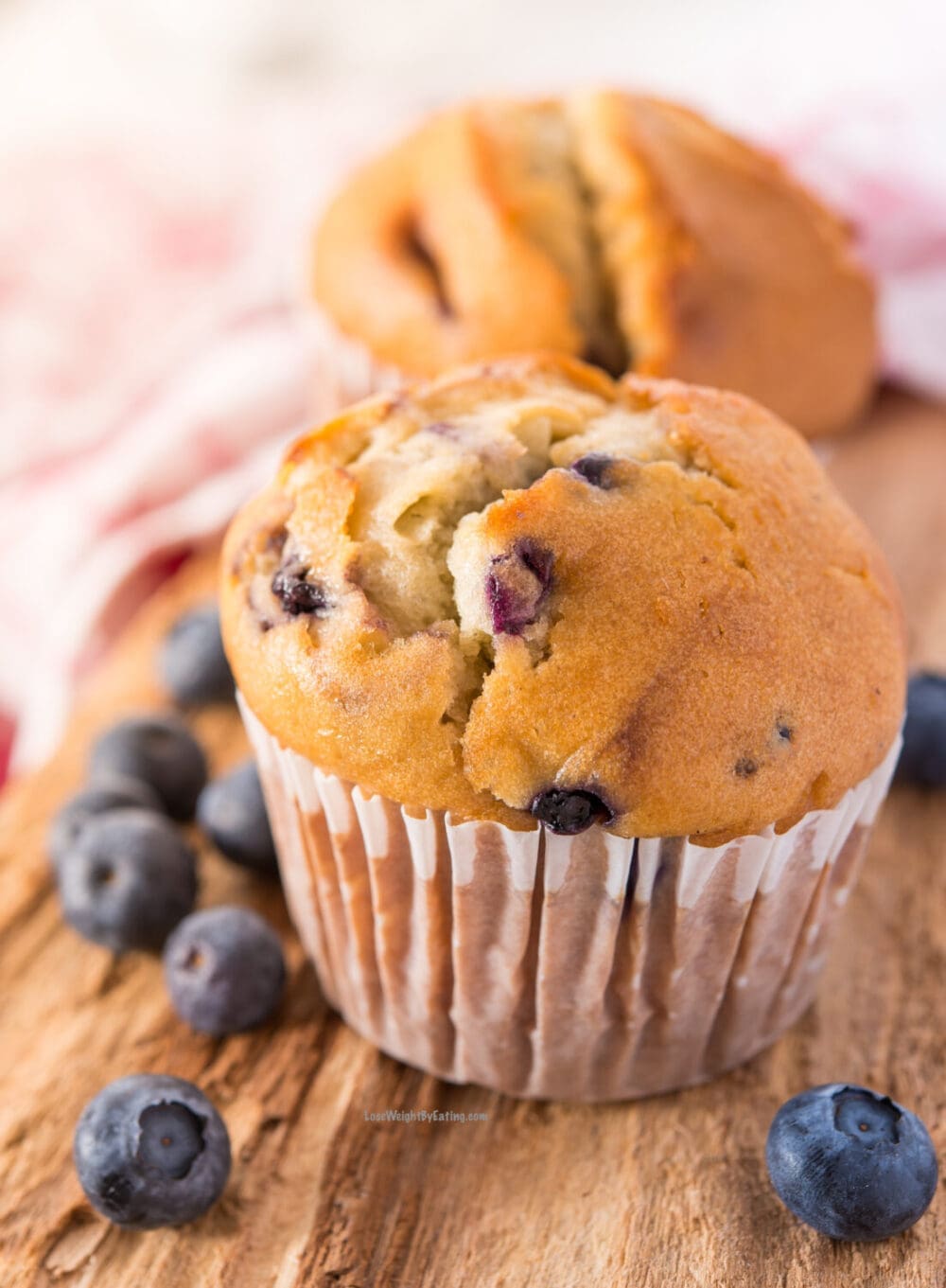 Low Calorie High Protein Blueberry Muffins