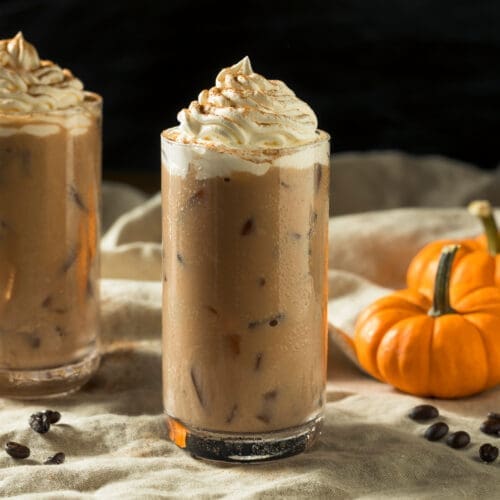 Low Calorie Iced Pumpkin Latte