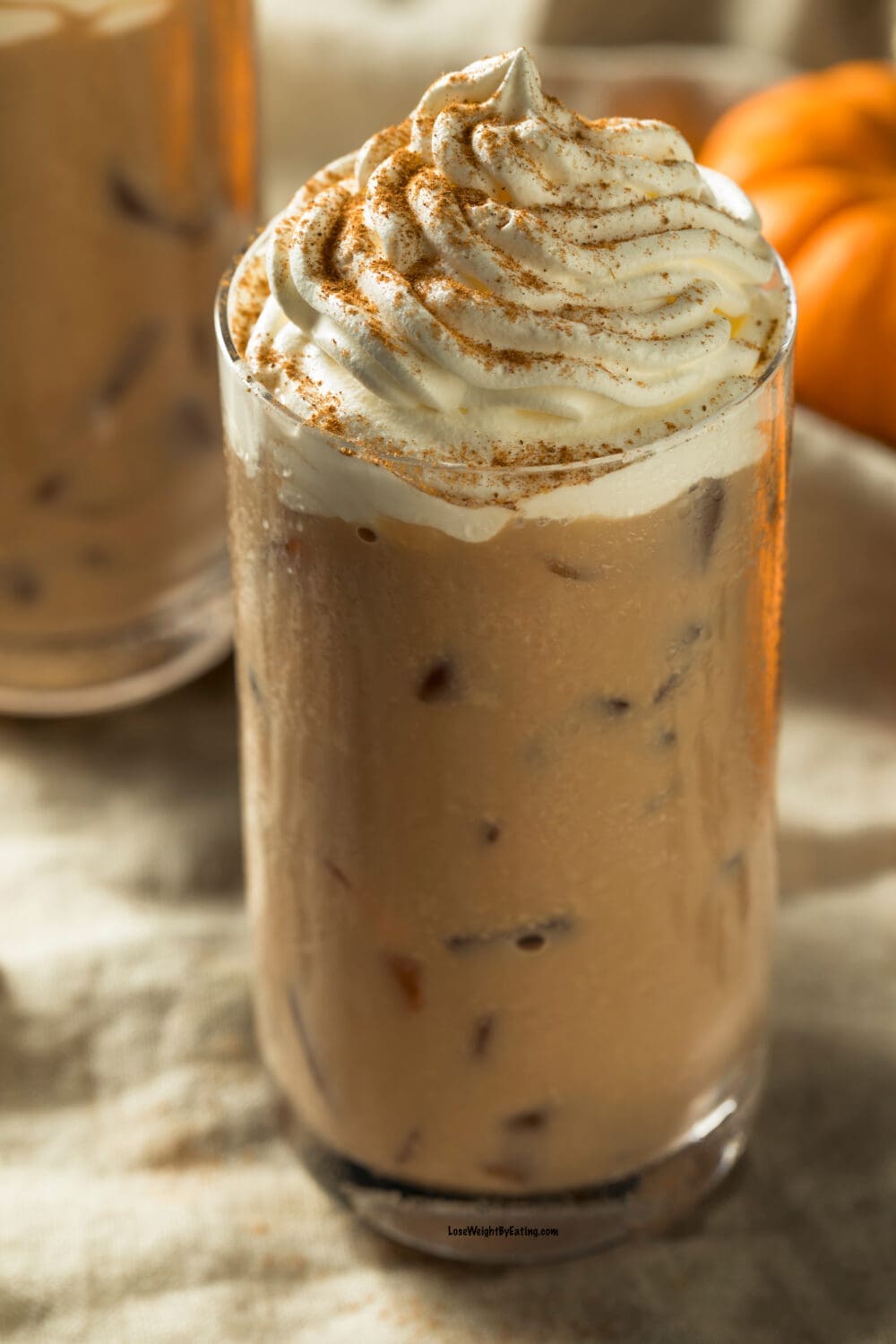 Low Calorie Iced Pumpkin Latte