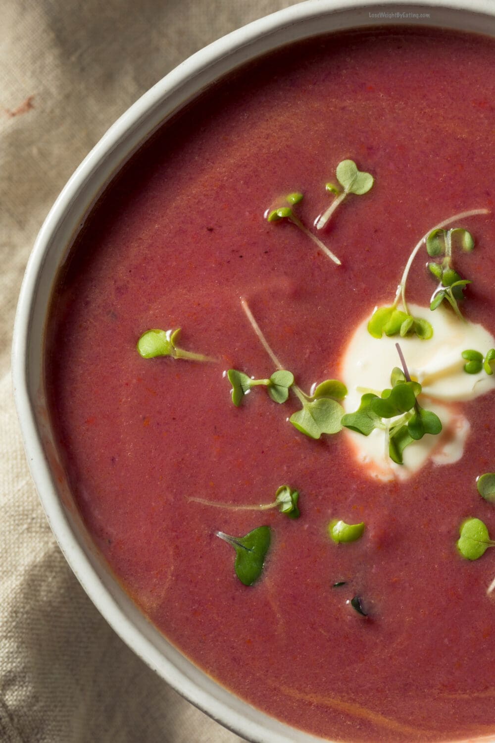 Low Calorie Purple Sweet Potato Soup