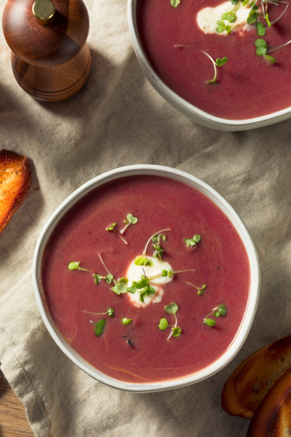 Low Calorie Purple Sweet Potato Soup