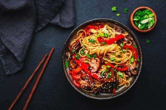 Low Calorie Spicy Asian Noodles