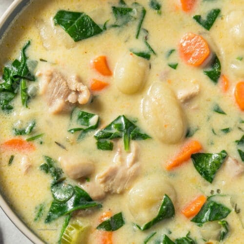 healthy chicken gnocchi soup