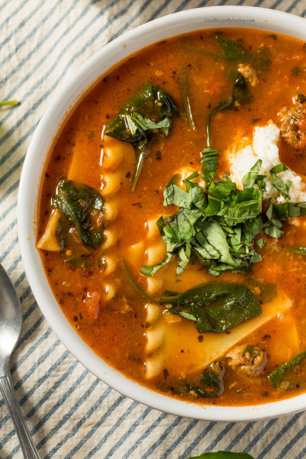 Low Calorie Lasagna Soup