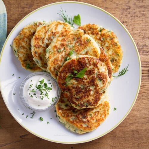 Healthy Leftover Mashed Potato Pancakes